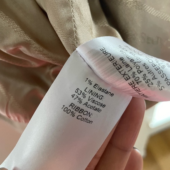 See by Chloe Wool Bomber (Multi-Color Beige) Plaid Jacket - Size 36 - Picture 15 of 15